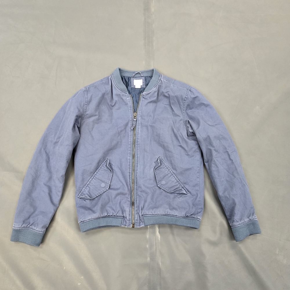 RVCA Bomber jacket Blue Adult Small Mens /‎ Unisex Canvas Style Coat Surf Skate
